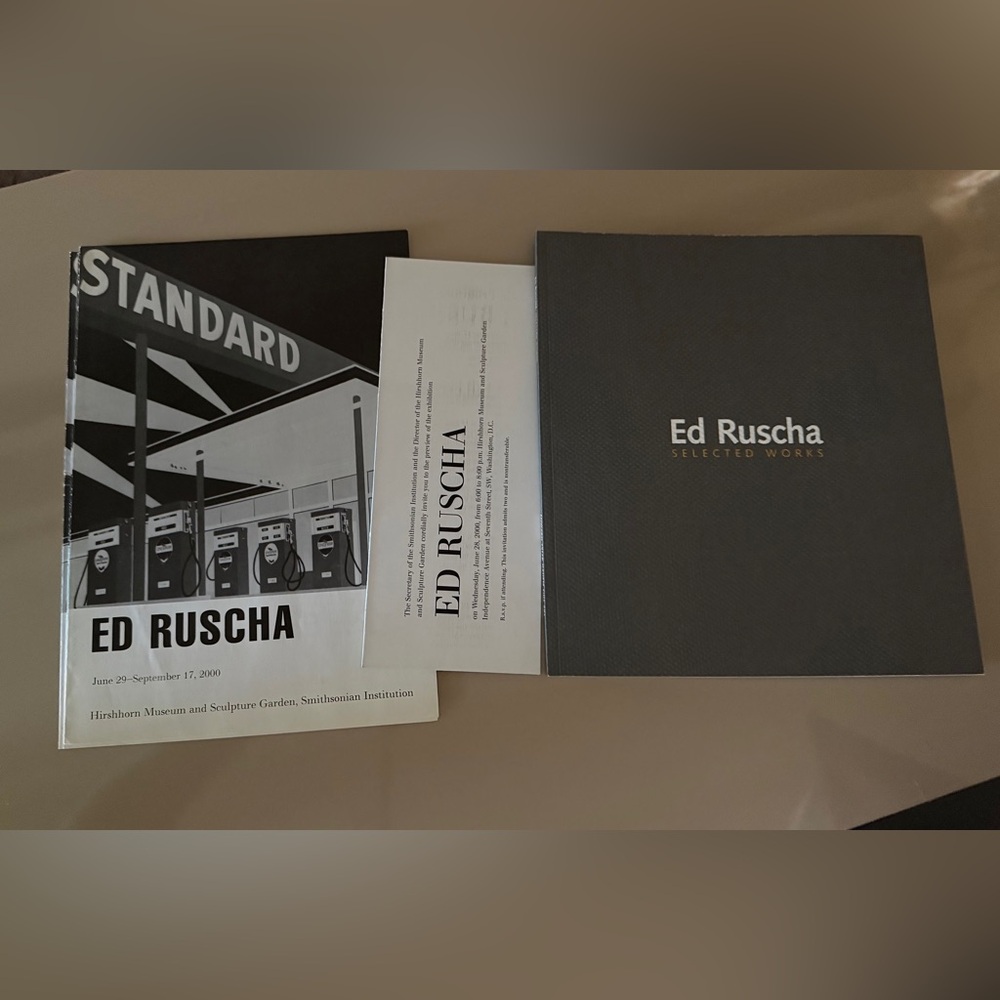 Ed Ruscha Hardcover book, Hirshhorn Museum, MOMA Oxford, Signed, 1st Edition - Picture 4 of 6